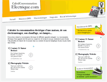 Tablet Screenshot of calculconsommationelectrique.com